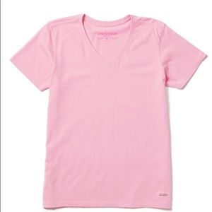 NWT Life is Good V neck short sleeved womens crusher tee XXL